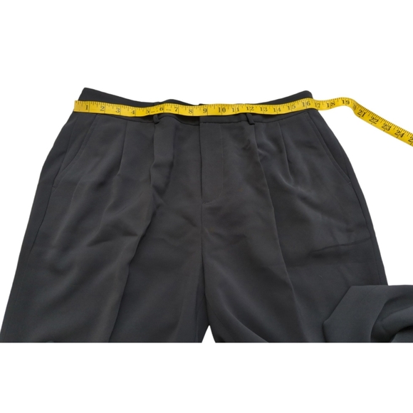 EDDIE BAUER Dark Blue Full Fit Pleated Front Trouser Pants Size 14 Tall NWOT - Picture 4 of 9